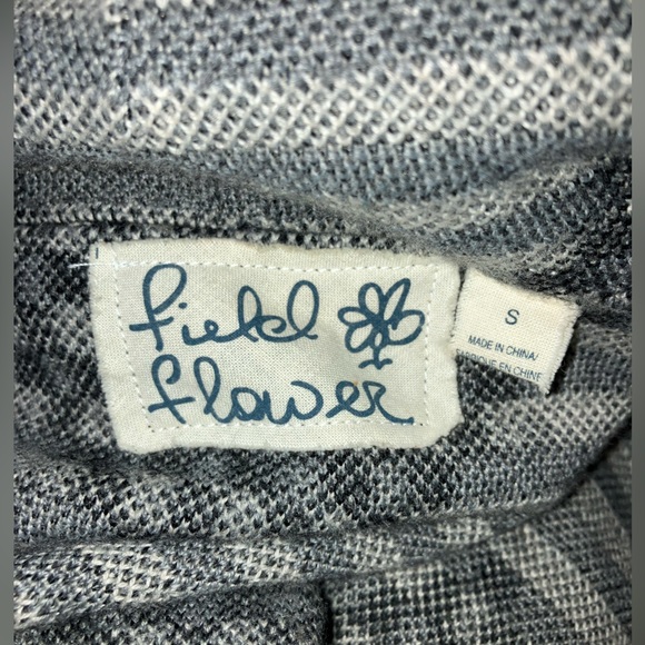 COPY - ANTHROPOLOGIE Field Flower Striped Chevron Cardigan Sweater Coat small - Picture 4 of 5